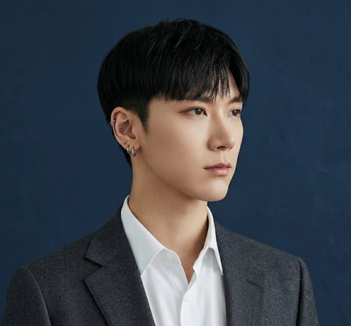 Korean bowl cut with rounded fringe, smooth symmetric layers, and structured silhouette for sleek appearance