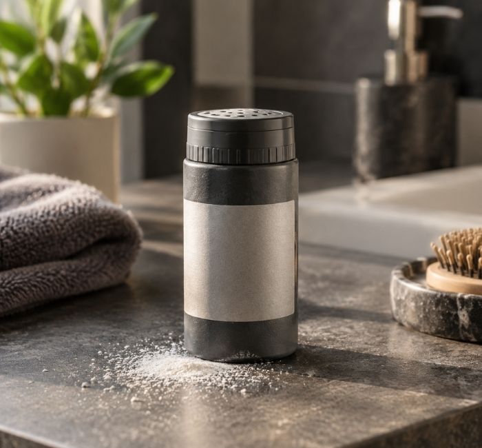 Men's hair texture powder container