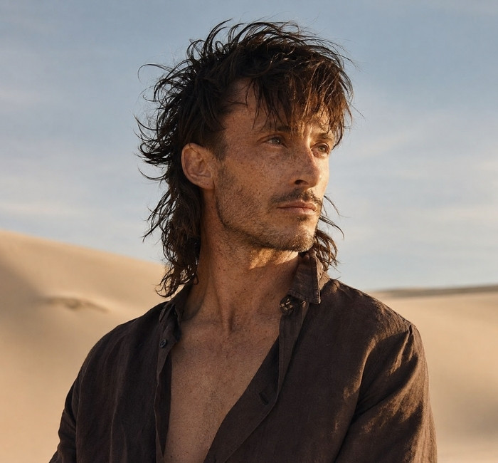 shaggy mullet rockstar hairstyle for men